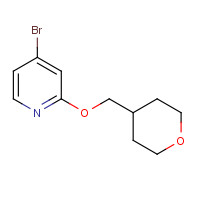 1610520-33-6 4-bromo-2-(oxan-4-ylmethoxy)pyridine chemical structure