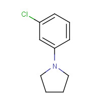 88154-24-9 1-(3-chlorophenyl)pyrrolidine chemical structure