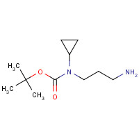 862718-31-8 tert-butyl N-(3-aminopropyl)-N-cyclopropylcarbamate chemical structure