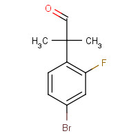 749929-44-0 2-(4-bromo-2-fluorophenyl)-2-methylpropanal chemical structure