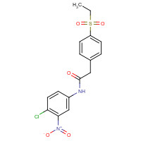 1426806-69-0 N-(4-chloro-3-nitrophenyl)-2-(4-ethylsulfonylphenyl)acetamide chemical structure