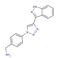 1383702-27-9 [4-[4-(1H-indazol-3-yl)triazol-1-yl]phenyl]methanamine chemical structure