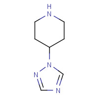 158655-26-6 4-(1,2,4-triazol-1-yl)piperidine chemical structure