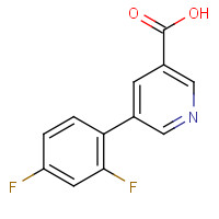 887973-46-8 5-(2,4-difluorophenyl)pyridine-3-carboxylic acid chemical structure
