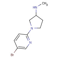868662-31-1 1-(5-bromopyridin-2-yl)-N-methylpyrrolidin-3-amine chemical structure