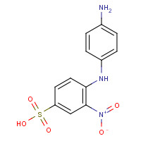 135-11-5 4-(4-aminoanilino)-3-nitrobenzenesulfonic acid chemical structure