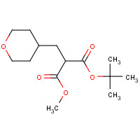 1219167-94-8 3-O-tert-butyl 1-O-methyl 2-(oxan-4-ylmethyl)propanedioate chemical structure