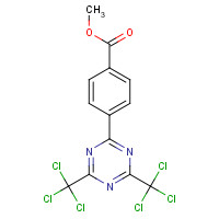 125775-49-7 methyl 4-[4,6-bis(trichloromethyl)-1,3,5-triazin-2-yl]benzoate chemical structure