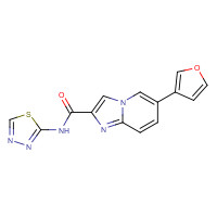 1186087-91-1 6-(furan-3-yl)-N-(1,3,4-thiadiazol-2-yl)imidazo[1,2-a]pyridine-2-carboxamide chemical structure
