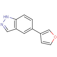 885272-45-7 5-(furan-3-yl)-1H-indazole chemical structure