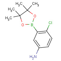 1350842-61-3 4-chloro-3-(4,4,5,5-tetramethyl-1,3,2-dioxaborolan-2-yl)aniline chemical structure