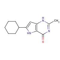 237435-48-2 6-cyclohexyl-2-methyl-1,5-dihydropyrrolo[3,2-d]pyrimidin-4-one chemical structure