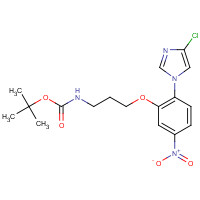 1356009-16-9 tert-butyl N-[3-[2-(4-chloroimidazol-1-yl)-5-nitrophenoxy]propyl]carbamate chemical structure