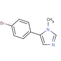 136350-71-5 5-(4-bromophenyl)-1-methylimidazole chemical structure