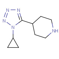 1269429-37-9 4-(1-cyclopropyltetrazol-5-yl)piperidine chemical structure