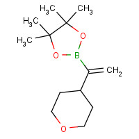 1202245-67-7 4,4,5,5-tetramethyl-2-[1-(oxan-4-yl)ethenyl]-1,3,2-dioxaborolane chemical structure