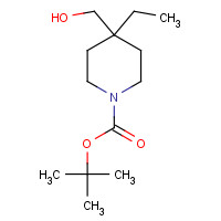 885523-38-6 tert-butyl 4-ethyl-4-(hydroxymethyl)piperidine-1-carboxylate chemical structure