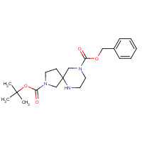 1160247-08-4 9-O-benzyl 2-O-tert-butyl 2,6,9-triazaspiro[4.5]decane-2,9-dicarboxylate chemical structure