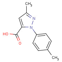885-46-1 5-methyl-2-(4-methylphenyl)pyrazole-3-carboxylic acid chemical structure