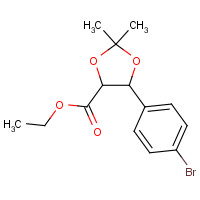 1386999-22-9 ethyl 5-(4-bromophenyl)-2,2-dimethyl-1,3-dioxolane-4-carboxylate chemical structure
