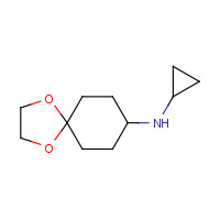 954273-25-7 N-cyclopropyl-1,4-dioxaspiro[4.5]decan-8-amine chemical structure