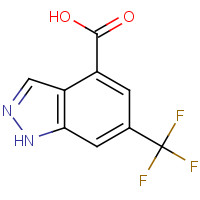 848678-63-7 6-(trifluoromethyl)-1H-indazole-4-carboxylic acid chemical structure