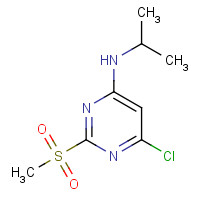 1289386-49-7 6-chloro-2-methylsulfonyl-N-propan-2-ylpyrimidin-4-amine chemical structure