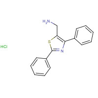 879896-44-3 (2,4-diphenyl-1,3-thiazol-5-yl)methanamine;hydrochloride chemical structure