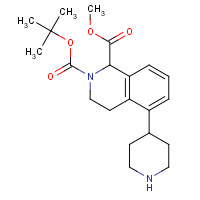 1430563-94-2 2-O-tert-butyl 1-O-methyl 5-piperidin-4-yl-3,4-dihydro-1H-isoquinoline-1,2-dicarboxylate chemical structure