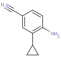 787528-17-0 4-amino-3-cyclopropylbenzonitrile chemical structure