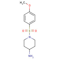 728015-65-4 1-(4-methoxyphenyl)sulfonylpiperidin-4-amine chemical structure