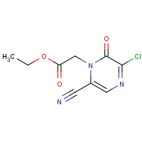 312904-96-4 ethyl 2-(3-chloro-6-cyano-2-oxopyrazin-1-yl)acetate chemical structure