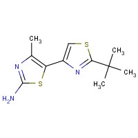 1163707-28-5 5-(2-tert-butyl-1,3-thiazol-4-yl)-4-methyl-1,3-thiazol-2-amine chemical structure