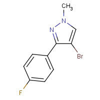 863605-34-9 4-bromo-3-(4-fluorophenyl)-1-methylpyrazole chemical structure