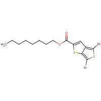 1160823-85-7 octyl 4,6-dibromothieno[2,3-c]thiophene-2-carboxylate chemical structure
