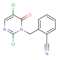 844843-56-7 2-[(2,5-dichloro-6-oxopyrimidin-1-yl)methyl]benzonitrile chemical structure