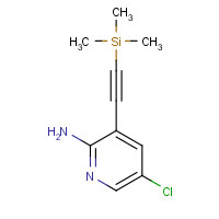 866318-90-3 5-chloro-3-(2-trimethylsilylethynyl)pyridin-2-amine chemical structure