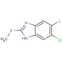 1219741-22-6 6-chloro-5-iodo-2-methylsulfanyl-1H-benzimidazole chemical structure