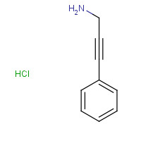 30011-36-0 3-phenylprop-2-yn-1-amine;hydrochloride chemical structure