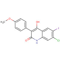 1398343-05-9 7-chloro-4-hydroxy-6-iodo-3-(4-methoxyphenyl)-1H-quinolin-2-one chemical structure