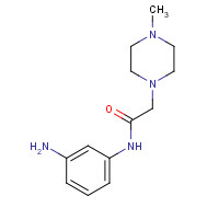 652143-11-8 N-(3-aminophenyl)-2-(4-methylpiperazin-1-yl)acetamide chemical structure
