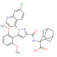 146362-70-1 2-[[1-(7-chloroquinolin-4-yl)-5-(2,6-dimethoxyphenyl)pyrazole-3-carbonyl]amino]adamantane-2-carboxylic acid chemical structure
