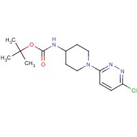 596817-46-8 tert-butyl N-[1-(6-chloropyridazin-3-yl)piperidin-4-yl]carbamate chemical structure