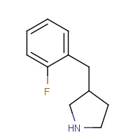 768341-24-8 3-[(2-fluorophenyl)methyl]pyrrolidine chemical structure