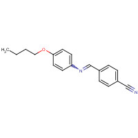 55873-21-7 4-[(4-butoxyphenyl)iminomethyl]benzonitrile chemical structure