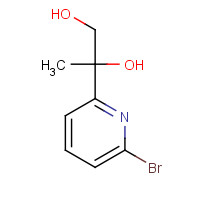 1093879-17-4 2-(6-bromopyridin-2-yl)propane-1,2-diol chemical structure