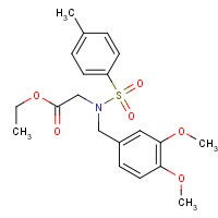 688750-84-7 ethyl 2-[(3,4-dimethoxyphenyl)methyl-(4-methylphenyl)sulfonylamino]acetate chemical structure