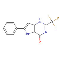 237435-53-9 6-phenyl-2-(trifluoromethyl)-1,5-dihydropyrrolo[3,2-d]pyrimidin-4-one chemical structure