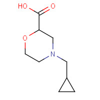 939756-95-3 4-(cyclopropylmethyl)morpholine-2-carboxylic acid chemical structure