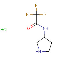 84424-06-6 2,2,2-trifluoro-N-pyrrolidin-3-ylacetamide;hydrochloride chemical structure